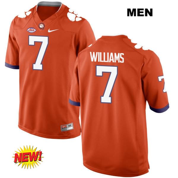 Men's Clemson Tigers #7 Mike Williams Stitched Orange New Style Authentic Nike NCAA College Football Jersey WKY3846MC